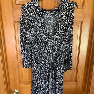 Animal Print Wrap Dress